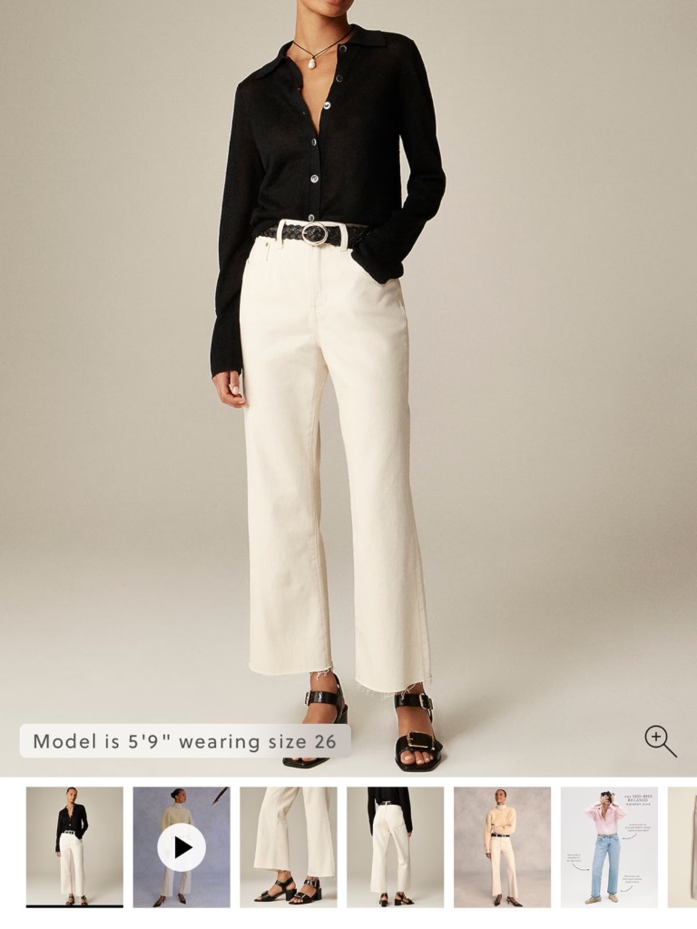 J. Crew Women's Boot-Cut Jeans in Cream size 27